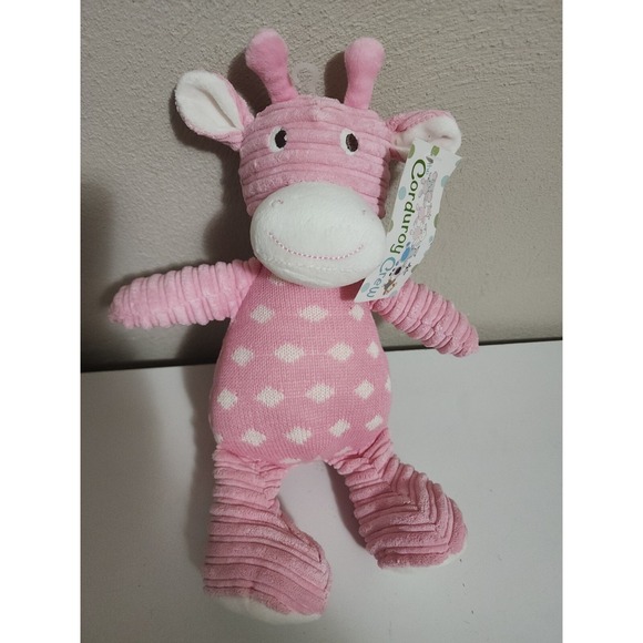 Evergreen Other - Evergreen Enterprises Corduroy Crew Gia Giraffe Security Lovey Baby Toy NWT 10"